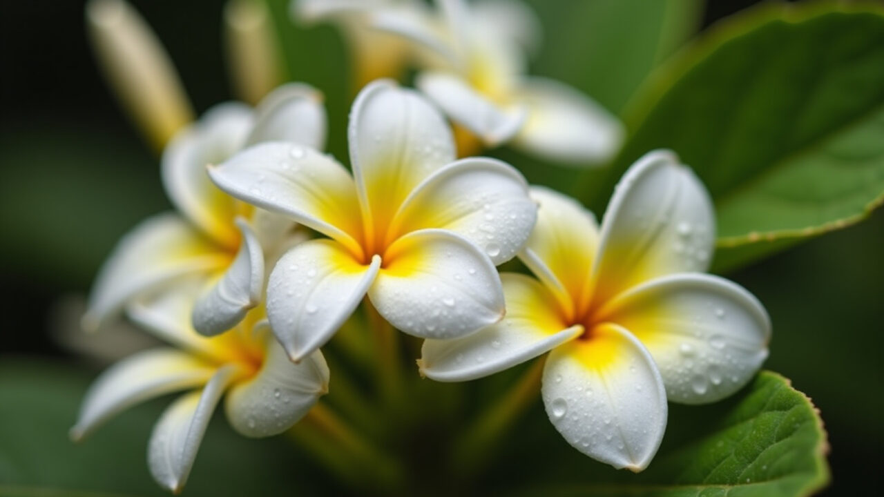 Close-up de flor de jasmim sambac.