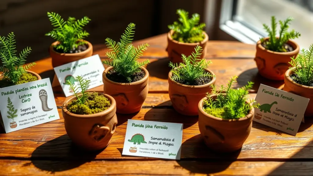 Lembrancinhas Ecológicas: Vasinhos com Plantas Pré-Históricas