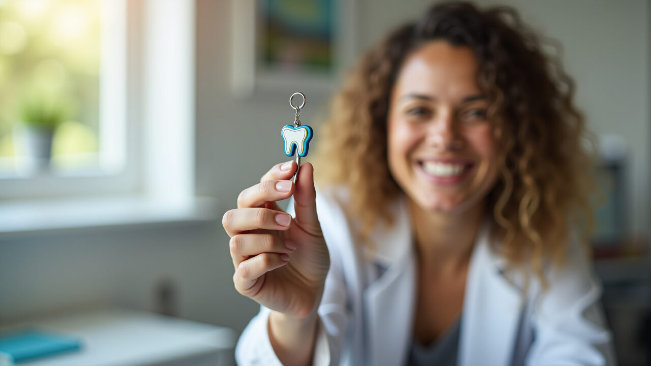 Lembrancinhas artesanais para pacientes no Dia da Odontologia.