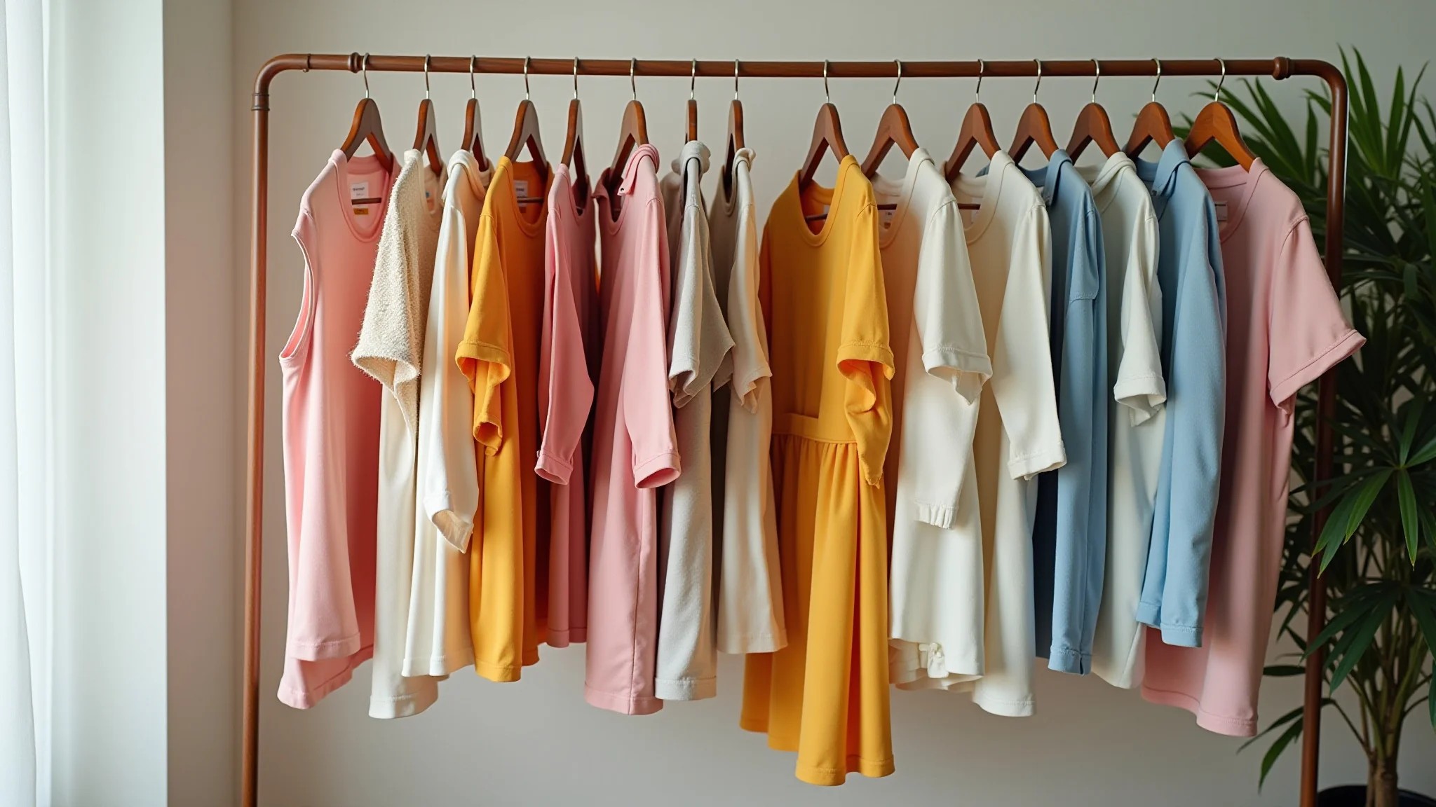 Looks de verão para home office: shorts, saias, vestidos e calças em cores claras e vibrantes.