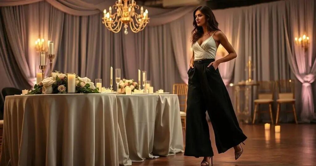 Calça Pantalona Preta em Casamento à Noite: Um Guia de Looks Elegantes e Sofisticados para Convidadas