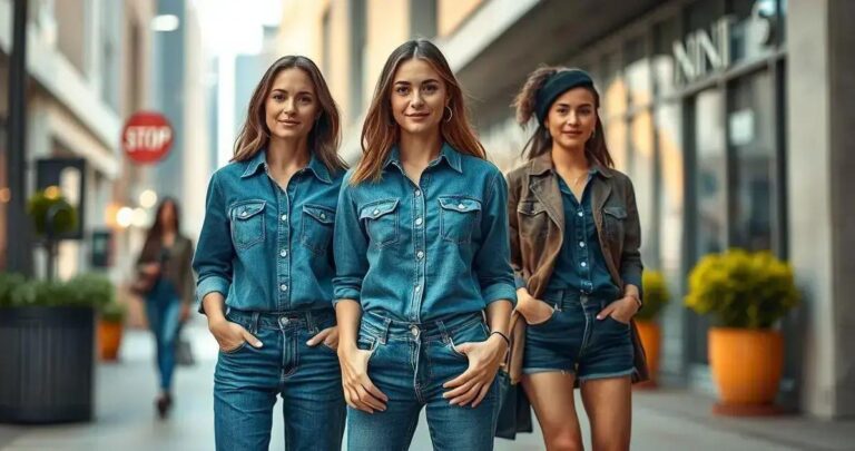 Looks Com Camisa Jeans Feminina: 10 Maneiras de Arrasar o Ano Todo!