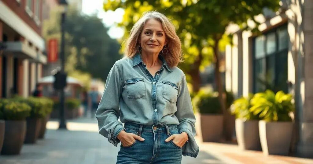Mom Jeans aos 40: Conforto e Estilo Retrô para Mulheres Maduras (Inspire-se!)