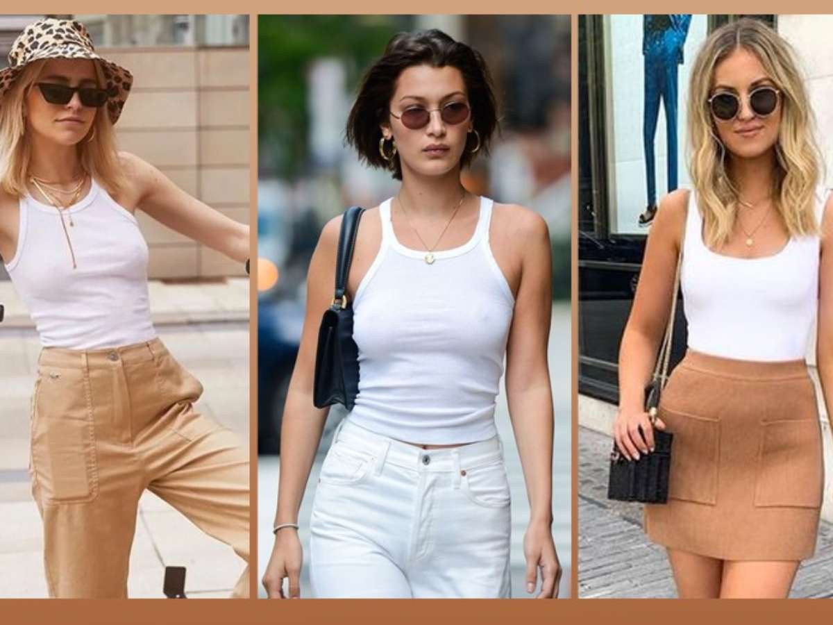 Looks com regata branca: 6 formas de ...
