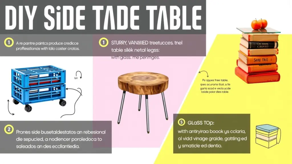 Mesa Lateral DIY: Crie Peças Únicas e Personalizadas para sua Sala