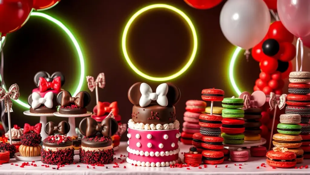 Minnie Mouse Festa Infantil: Mesa de Guloseimas Criativas