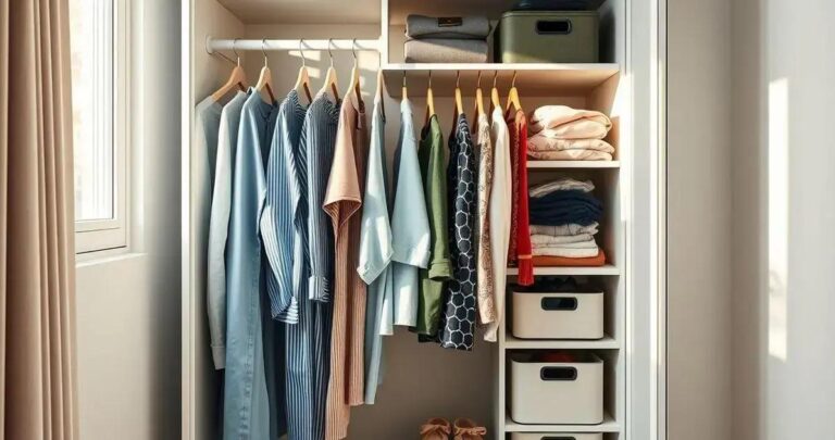 Organização de Guarda Roupa Pequeno Dicas Infalíveis