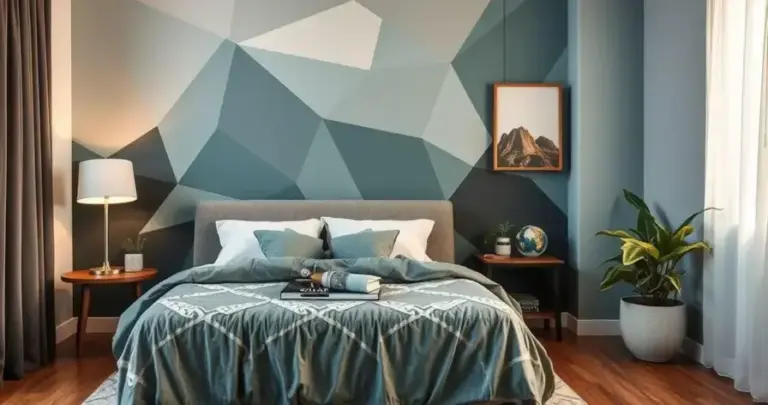 Papel de Parede Geométrico: Modernize seu Quarto