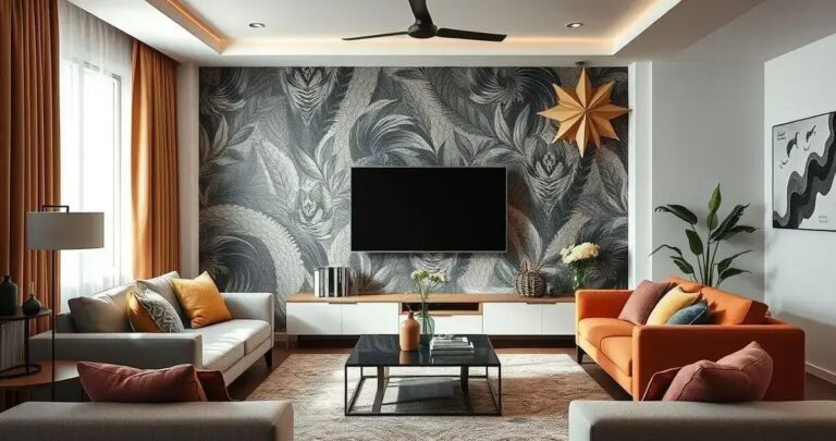 Papel De Parede Para Sala De TV Transforme Sua Parede