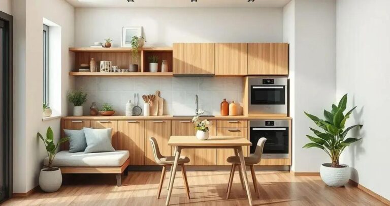 Ideias de Projeto para Península de Cozinha Pequena e Funcional