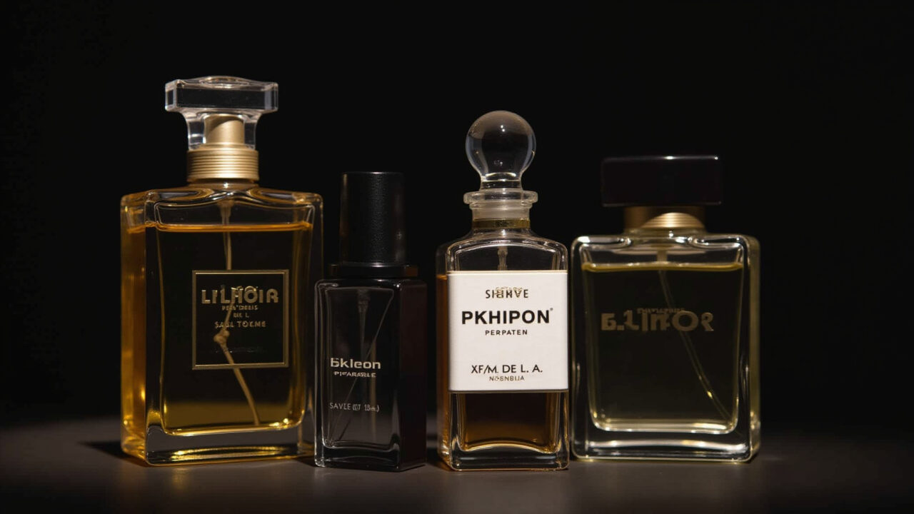 Perfumes armazenados corretamente longe da luz.