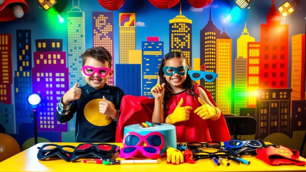 Photo Booth Divertido: Cabine de Transformação em Super-Herói