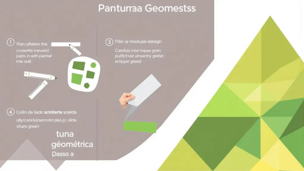Pintura Geométrica em Paredes: Design Moderno e Personalizado Pintura Geométrica em Paredes: Design Moderno e Personalizado