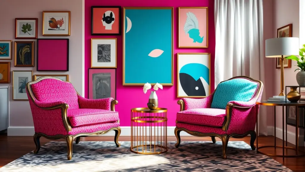 Poltronas Luís XV Repaginadas: Cores Vibrantes na Decoração Contemporânea