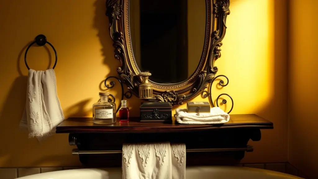 Prateleiras com Suportes Decorativos: Personalidade e Charme no Banheiro