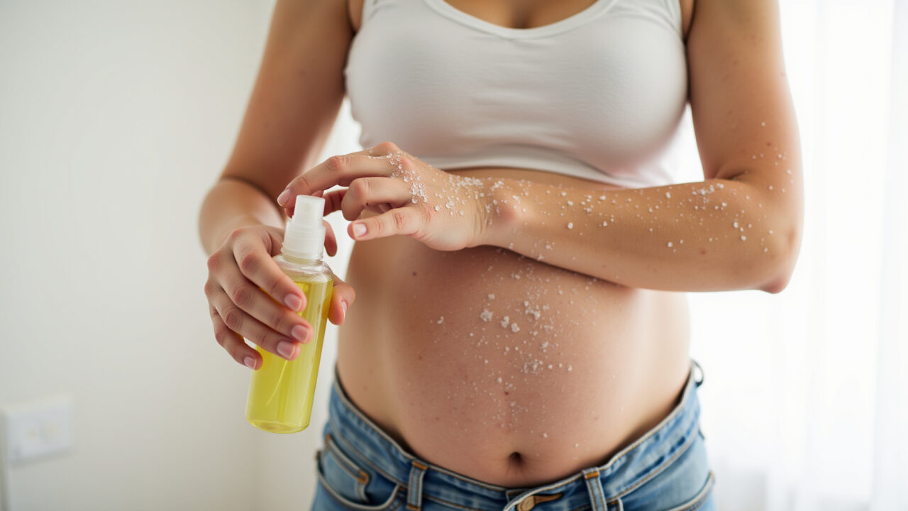 Body splash para grávidas.