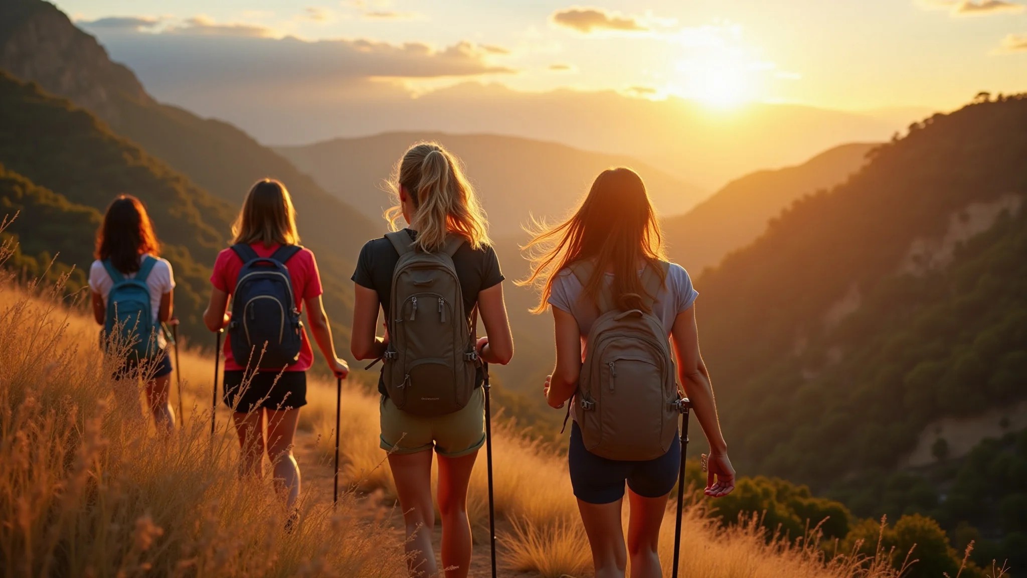 Mulheres em trilha na Chapada Diamantina, Bahia.