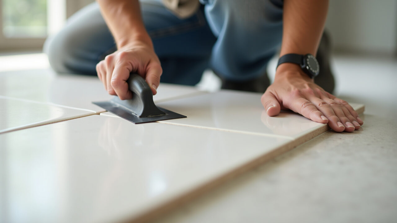 Desempenadeira dentada de 8mm para azulejos.