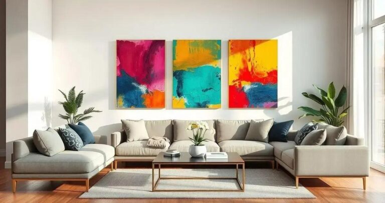 Quadros Abstratos que Complementam Sua Sala Moderna