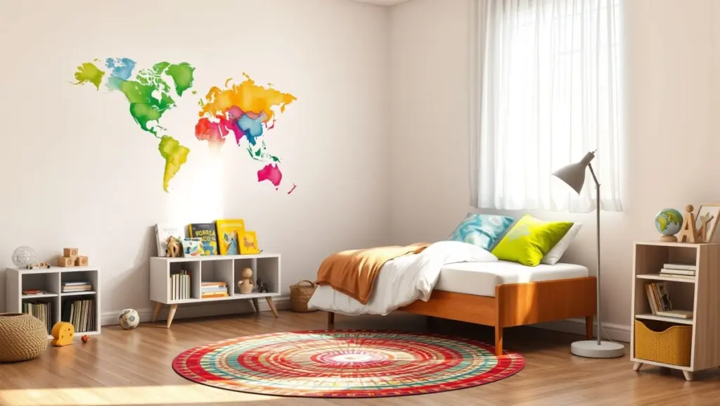 Quarto de Menino Aconchegante: Simplicidade com Toques de Cor