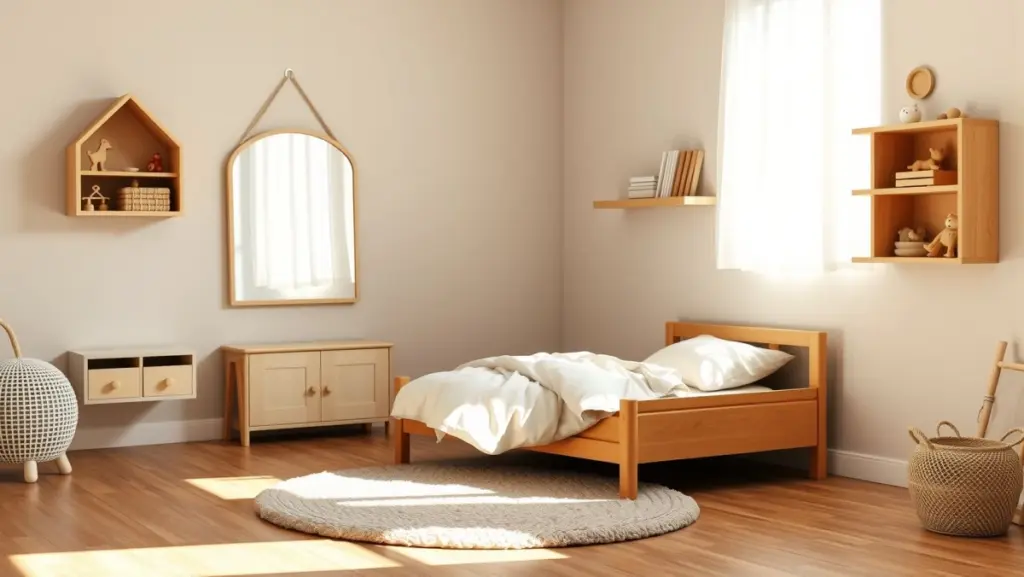 Quarto Montessoriano Simples: Autonomia e Desenvolvimento