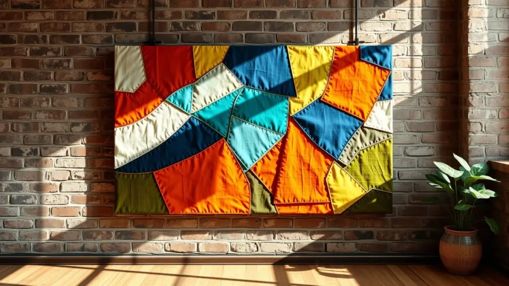 Retalhos de Tecido Criativos: Painéis Decorativos para a Casa
