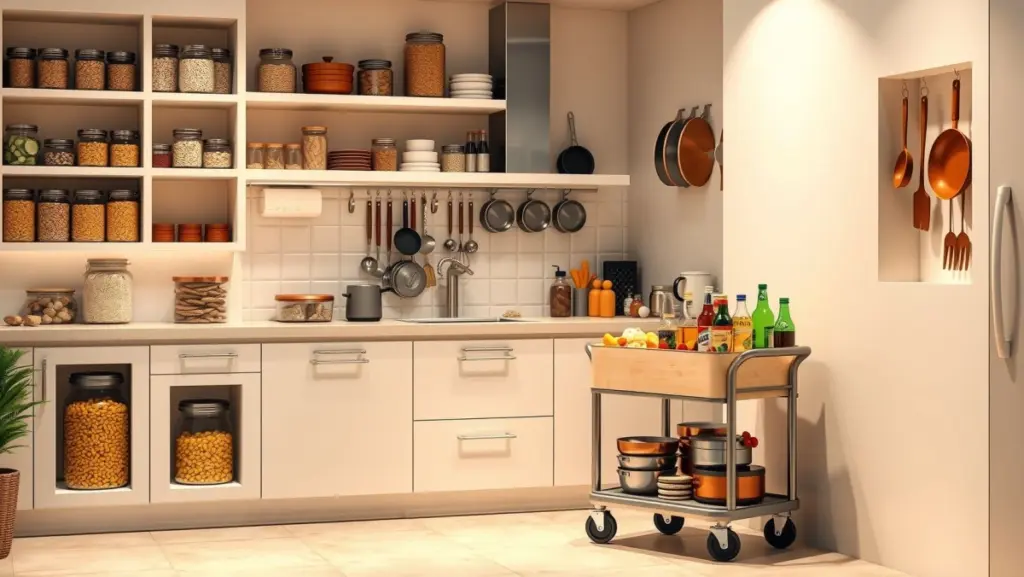 Soluções Inteligentes: Organização e Funcionalidade em Cozinhas Brancas Brasileiras