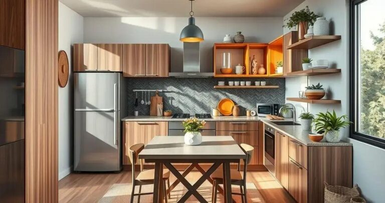 Soluções Inteligentes para Cozinha Pequena Cheia de Estilo