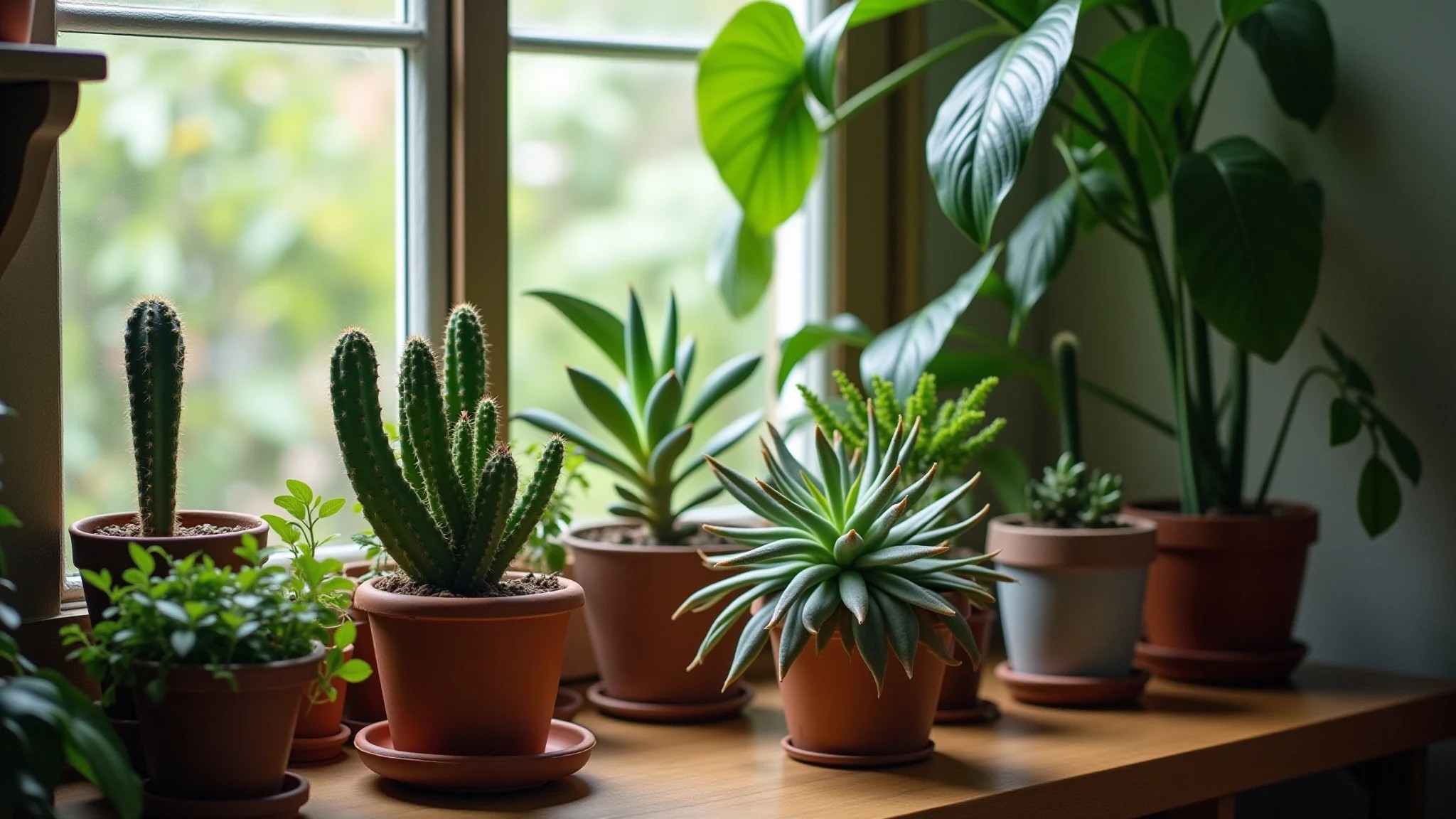 Quarto Tumblr com plantas, suculentas e decoração brasileira.