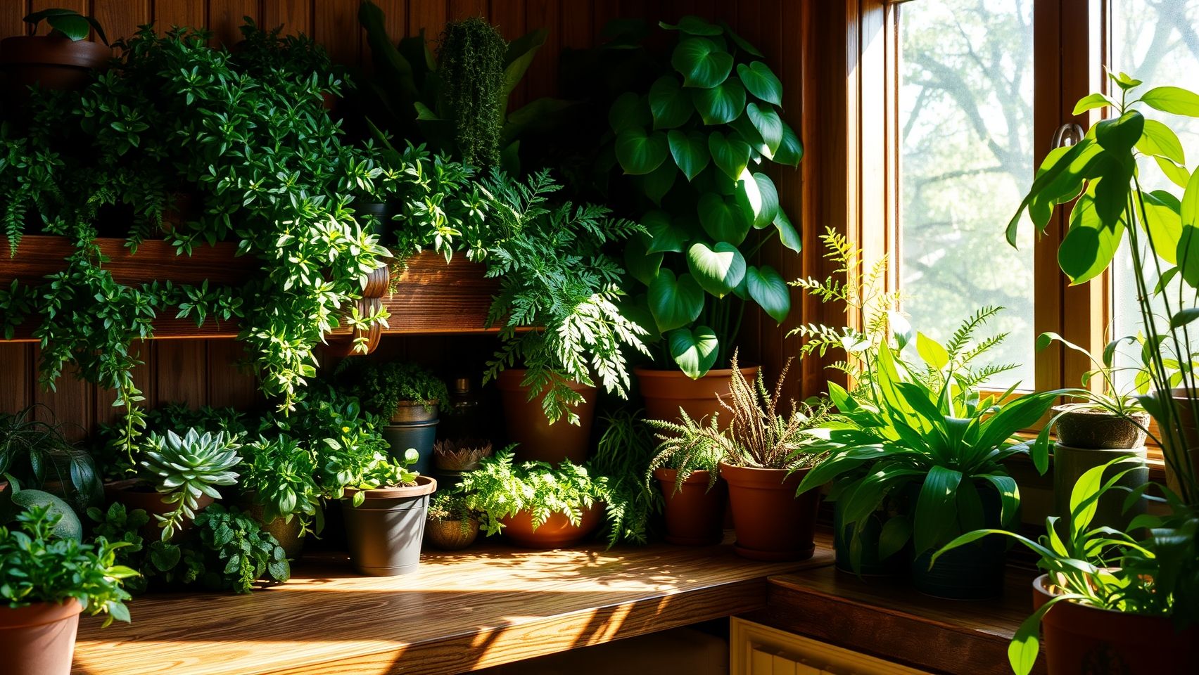 Cantinho verde com plantas na cozinha boêmia. Decoração com plantas para cozinha boêmia e dicas de jardinagem.
