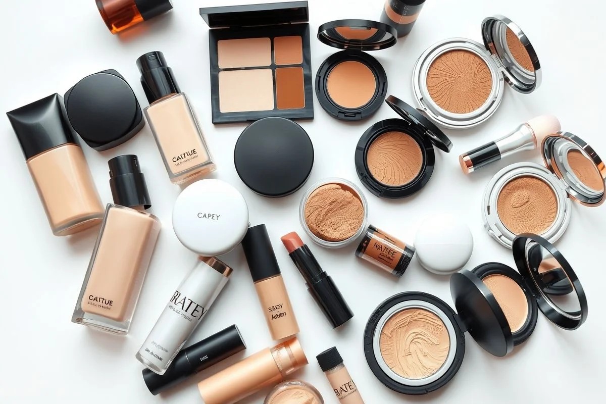 Variedade de bases para pele oleosa: líquida, pó, mousse, stick e cushion.