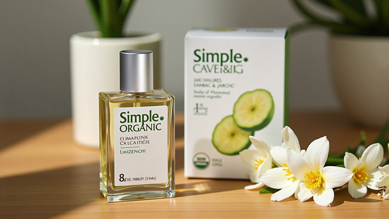 Perfume vegano Jasmim Sambac Simple Organic.