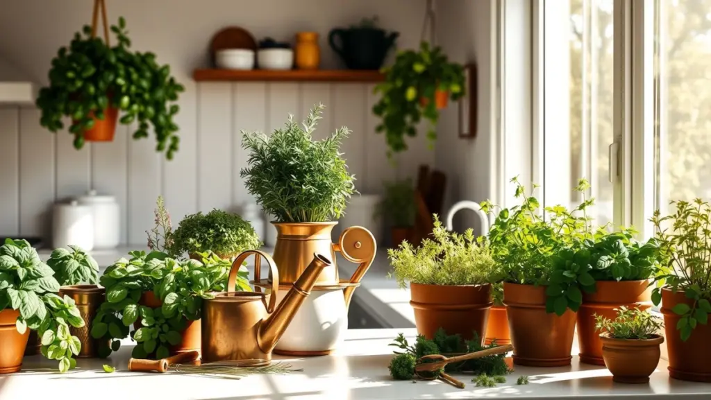 Verde na Cozinha: Integrando Plantas e Ervas Aromáticas ao Espaço Branco