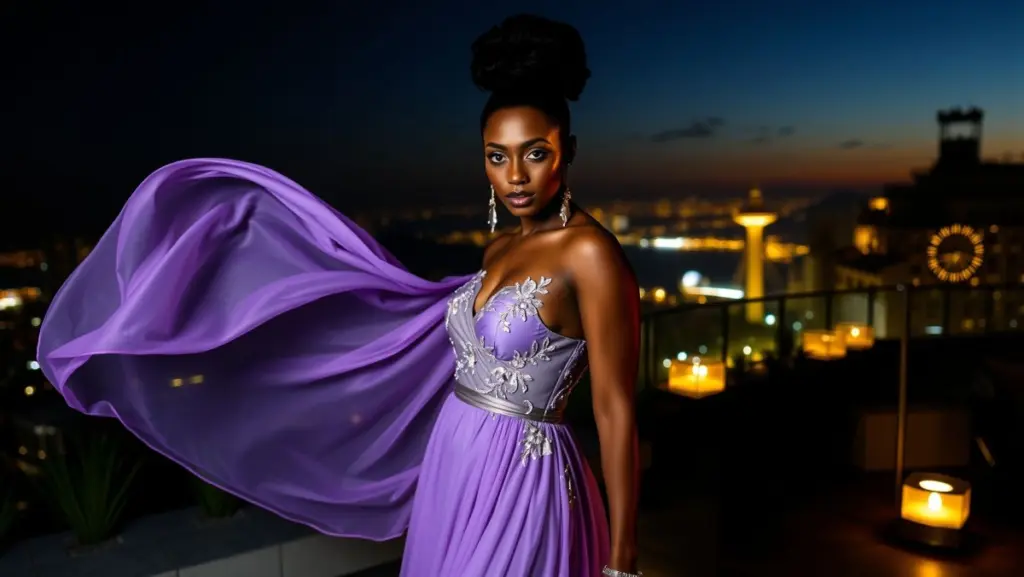 Vestido Lavanda para Festa: Brilho e Glamour Sutil