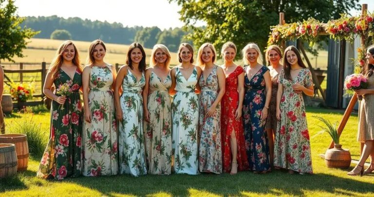 Casamento no Campo Convidada: Vestidos Longos Estampados que Combinam com a Ocasião (Inspirações!)
