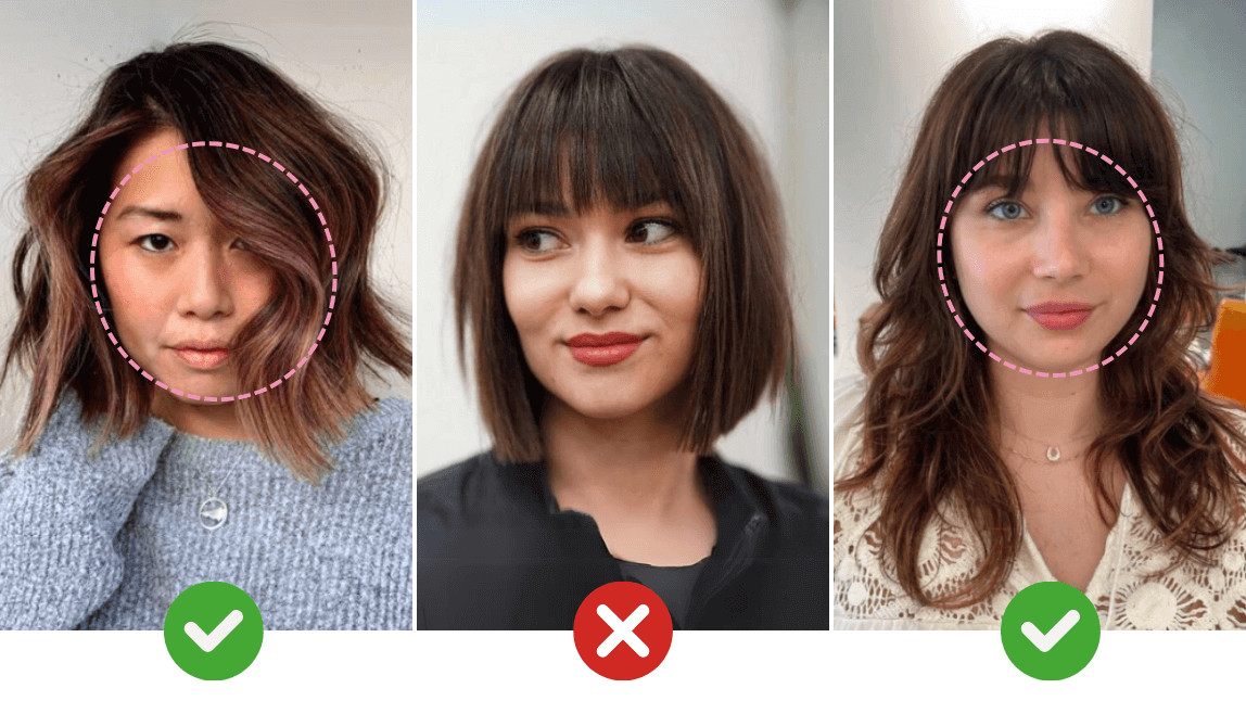 50 Cortes de Cabelo para Rosto Redondo ...