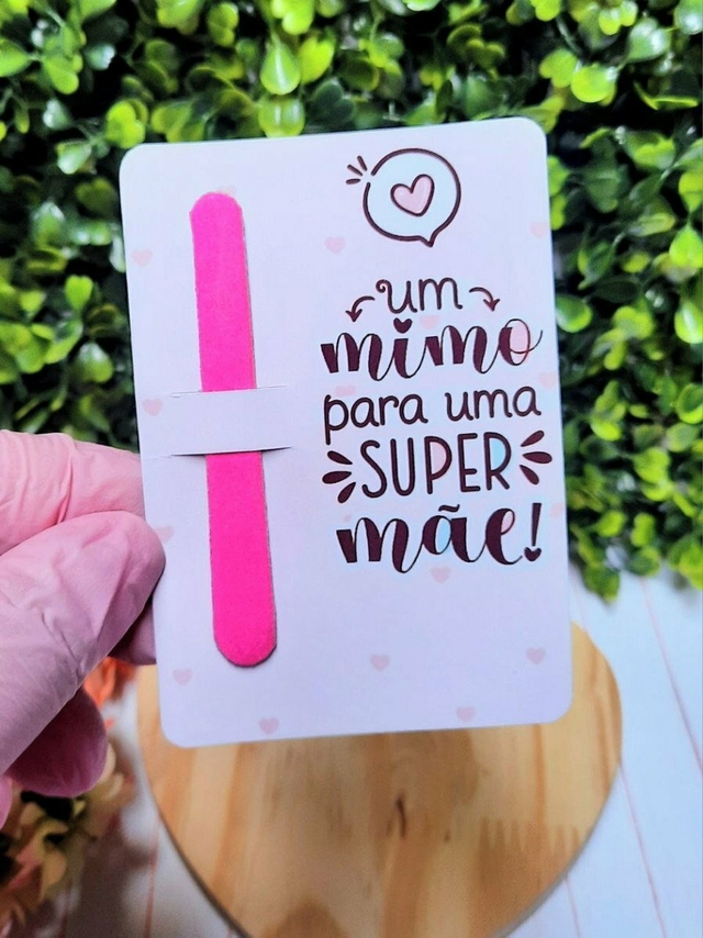 Mini Lixa Brinde Personalizado dia das Mães