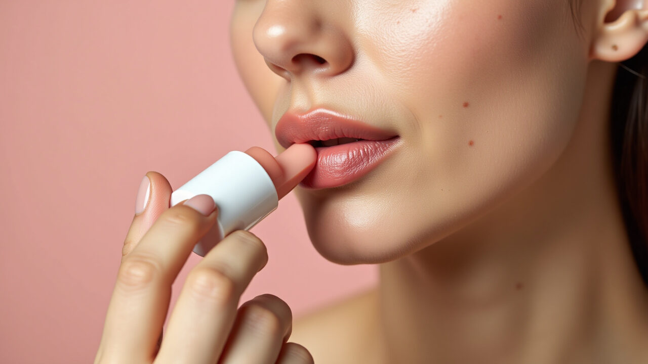 Lábios com volume após hidratante labial