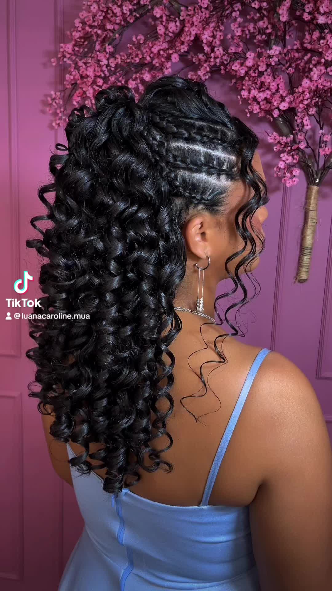 Penteado cacheado