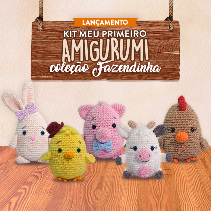 Lançamento: Kit Meu Primeiro Amigurumi ...