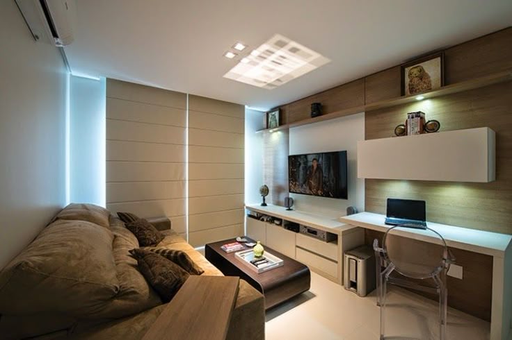 30 Salas com home offices integrados ...