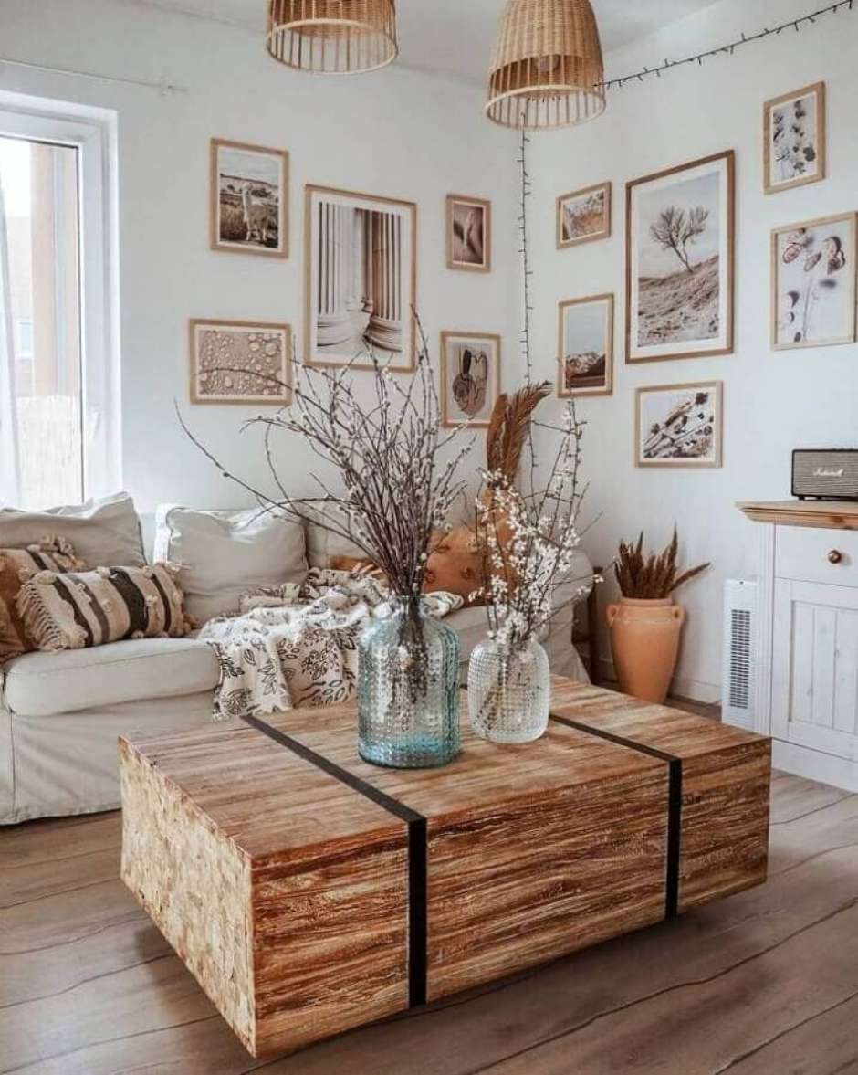 Sala Rústica: Como Decorar +60 Ideias ...