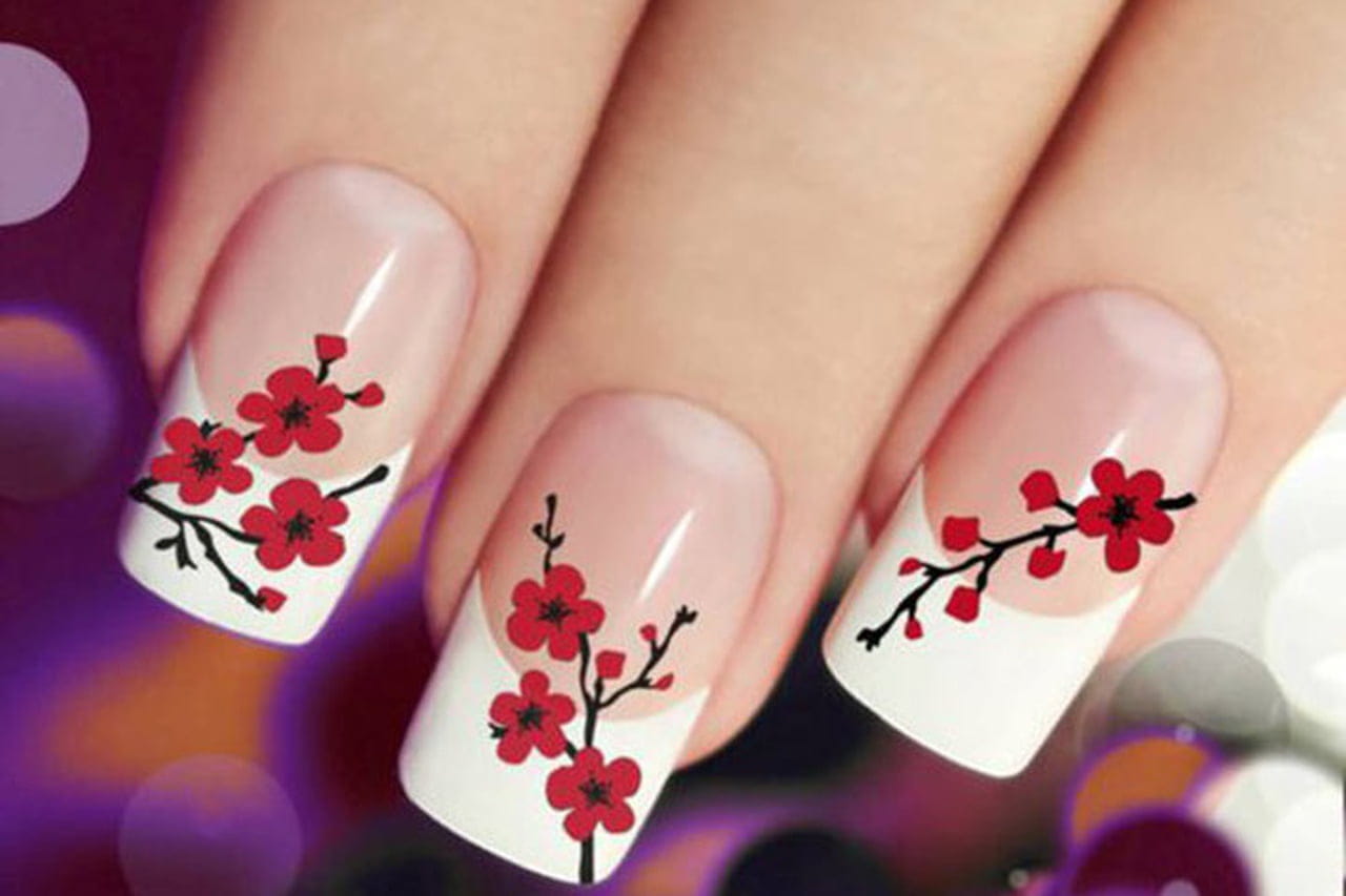 20 ideias de unhas decoradas com flores ...