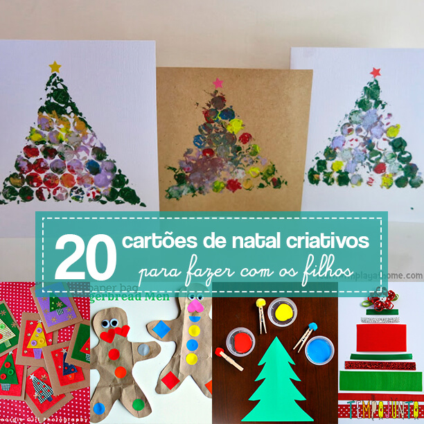 20 cartões de natal criativos para ...