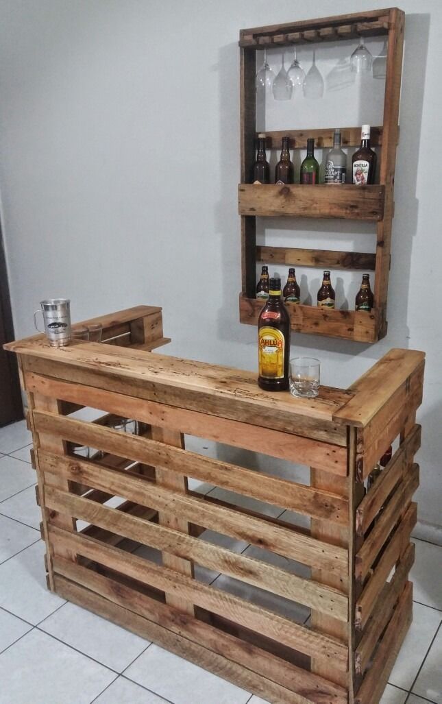 Descubra 190 ideias de Balcão de pallet ...