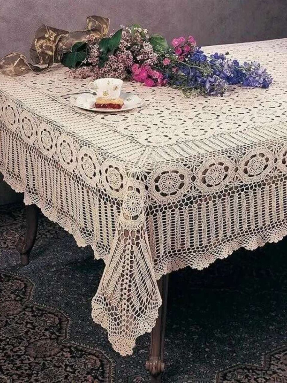 Toalha de Mesa de Crochê: +72 Modelos ...