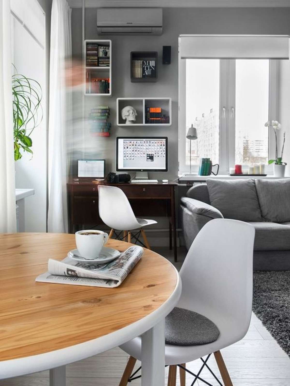 Home Office na Sala: +68 Ideias Para ...
