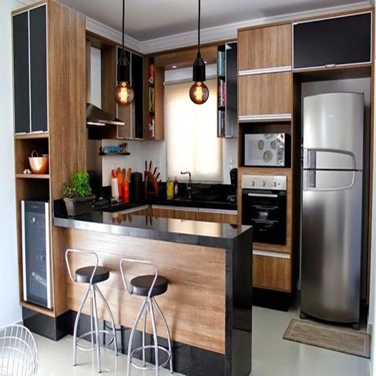 Kit 3 Lustres Pendente Balcão Cozinha ...