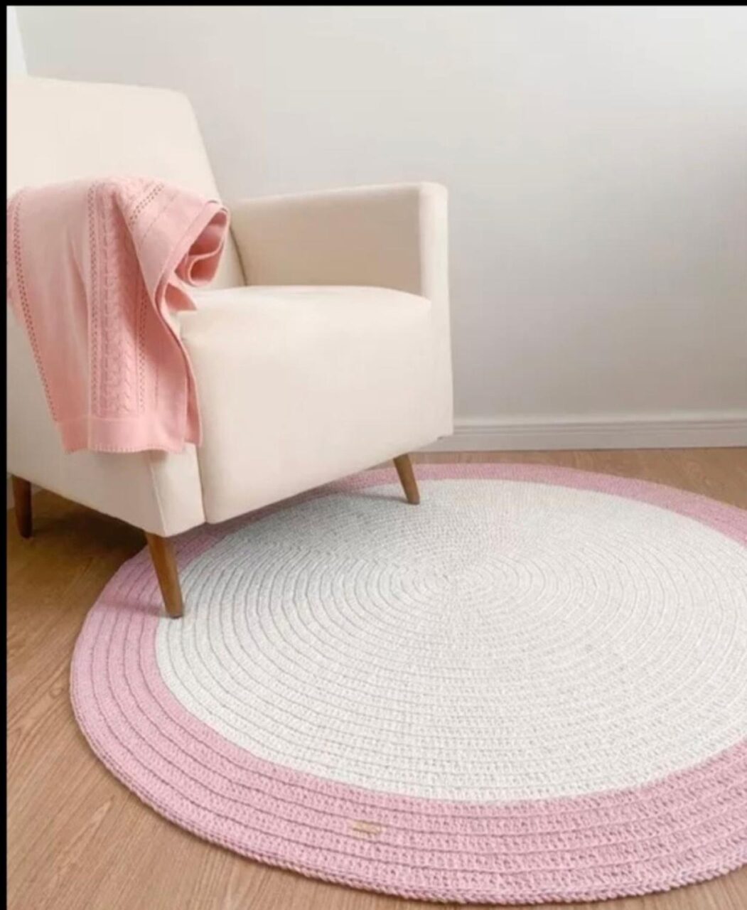 Tapete quarto do bebe croche menina 1m ...