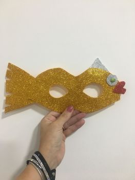 Modelos de máscaras com EVA de glitter ...